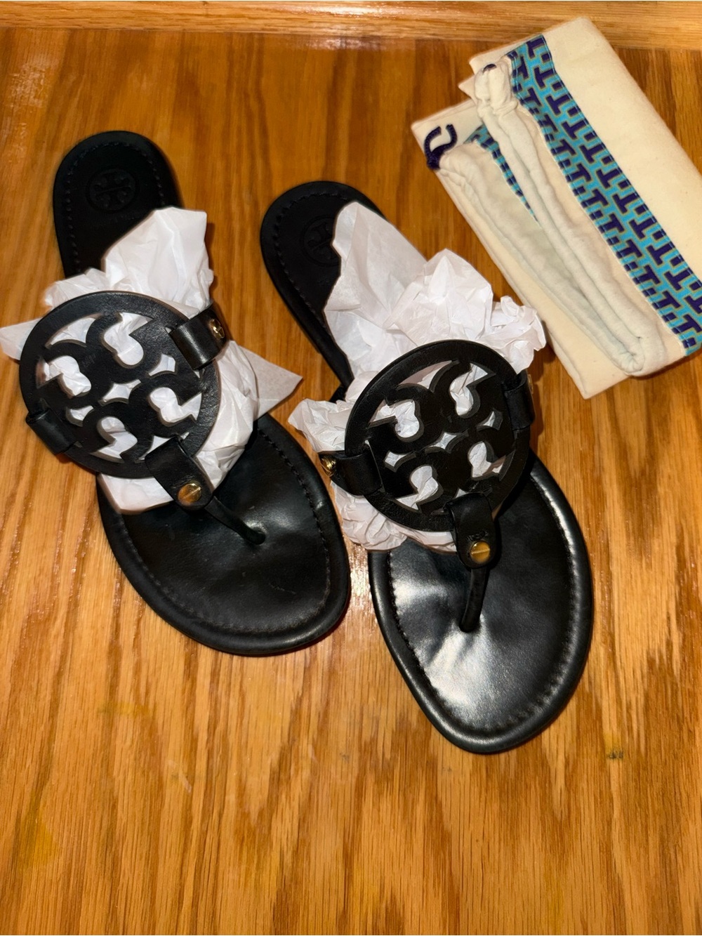 Tory Burch Black Miller Sandals